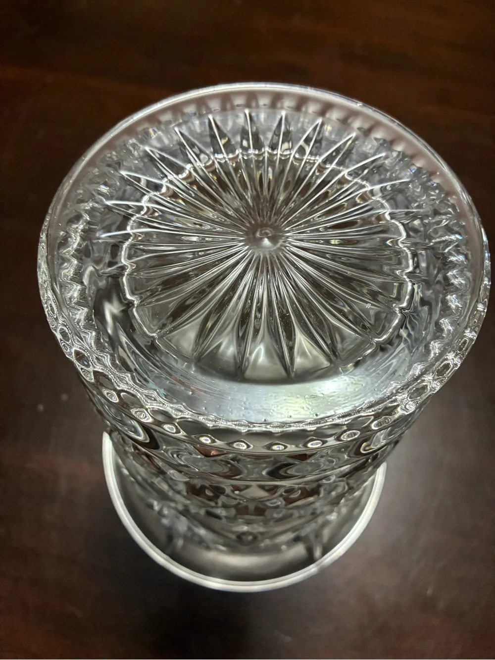 Vintage DePlomb Lead Crystal Flare Footed Vase - Classic Crystal Look